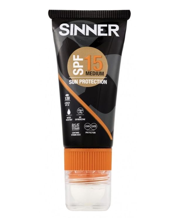 Sinner Combi Stick Spf15 Αντηλιακό Προσώπου Και Χειλιών  (20ml)