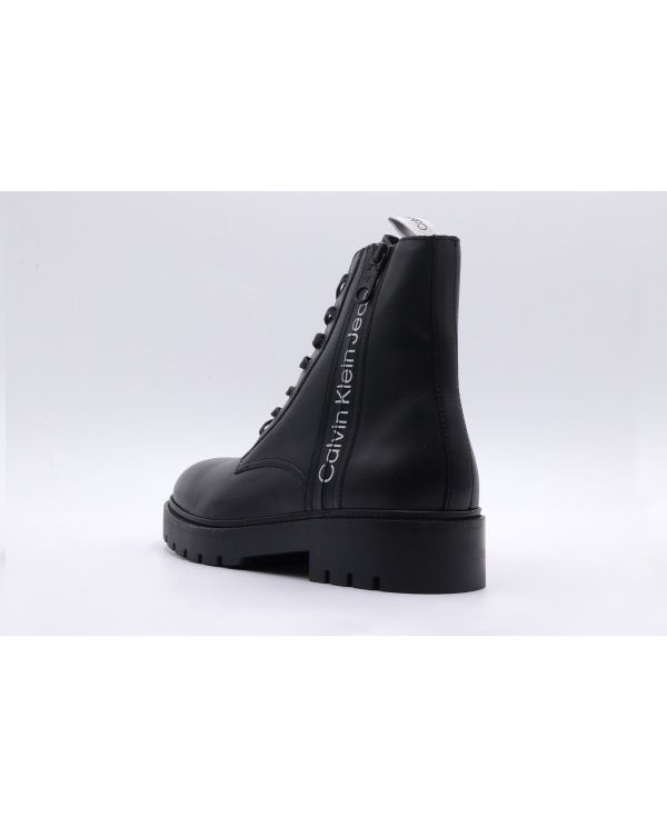 Calvin Klein Combat Mid Laceup Boot Zip Μποτάκια Μόδας (YM0YM00262 0GK)