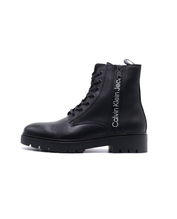 Calvin Klein Combat Mid Laceup Boot Zip Μποτάκια Μόδας (YM0YM00262 0GK)