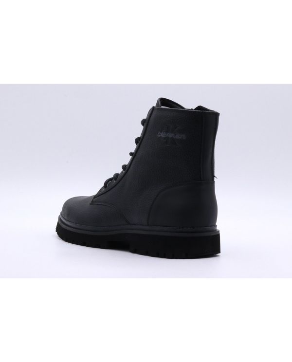 Calvin Klein Eva Mid Laceup Lth Μποτάκια Μόδας (YM0YM00751 0GJ)