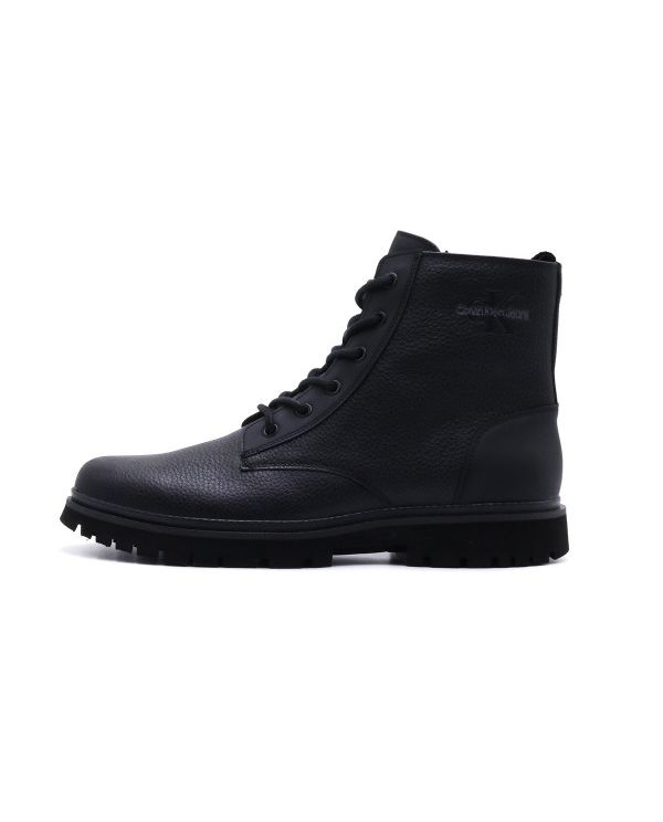 Calvin Klein Eva Mid Laceup Lth Μποτάκια Μόδας (YM0YM00751 0GJ)