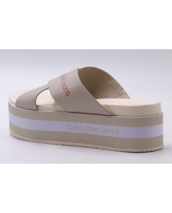 Calvin Klein Flatform Sandal Crisscross Σανδάλι (YW0YW00562 ACF)