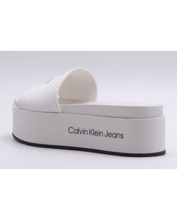 Calvin Klein Flatform Sandal Monogram Παντόφλες (YW0YW01036 YBR)