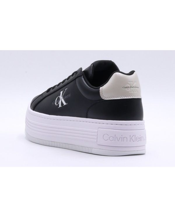 Calvin Klein Bold Platf Low Lace Lth Ml Mtl Sneakers (YW0YW01516 0GQ)