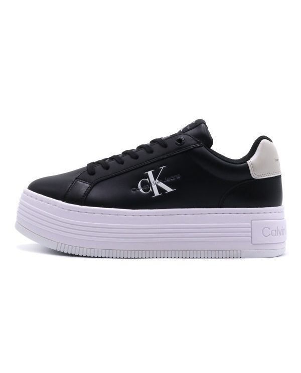 Calvin Klein Bold Platf Low Lace Lth Ml Mtl Sneakers (YW0YW01516 0GQ)