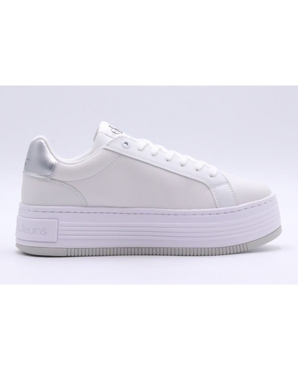 Calvin Klein Bold Platf Low Lace Lth Ml Mtl Sneakers (YW0YW01516 0K9)