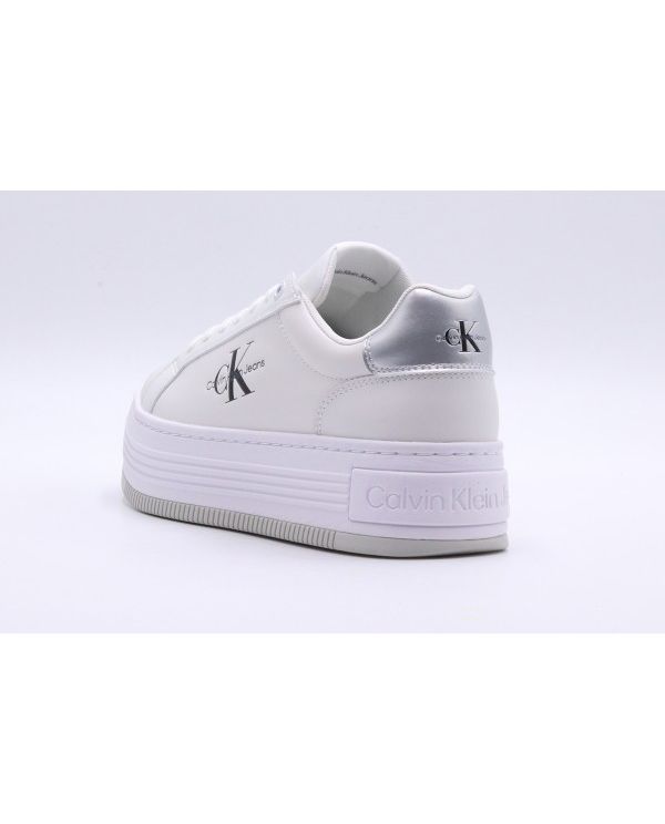 Calvin Klein Bold Platf Low Lace Lth Ml Mtl Sneakers (YW0YW01516 0K9)