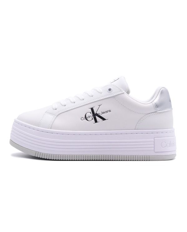 Calvin Klein Bold Platf Low Lace Lth Ml Mtl Sneakers (YW0YW01516 0K9)