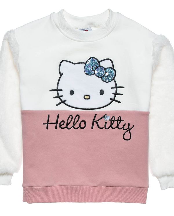 Σετ φούτερ Hello Kitty διπλές παγιέτες - ΕΚΡΟΥ