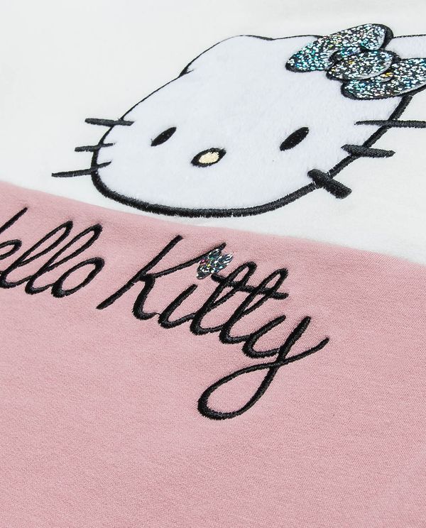 Σετ φούτερ Hello Kitty διπλές παγιέτες - ΕΚΡΟΥ