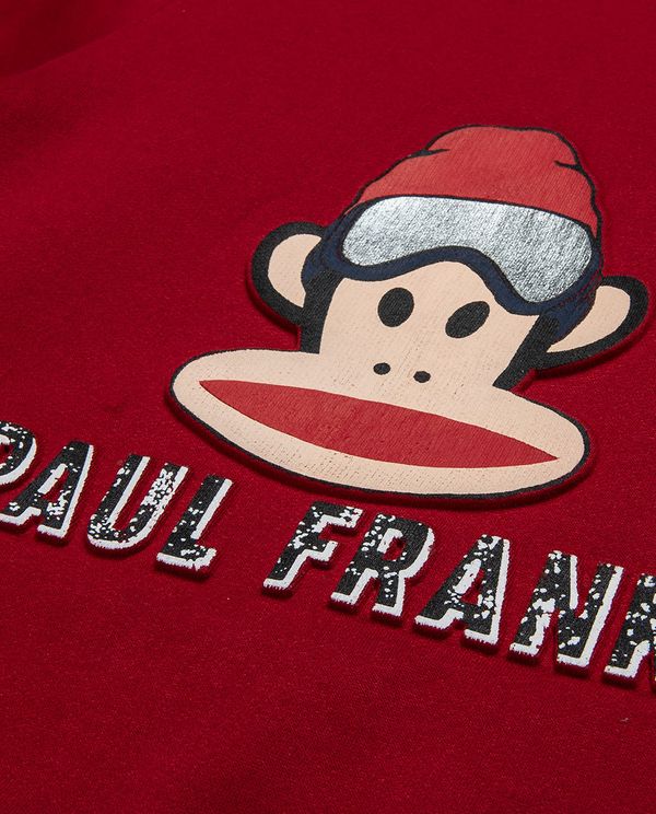 Σετ φούτερ Paul Frank με ανάγλυφο σχέδιο - ΚΟΚΚΙΝΟ